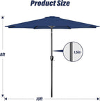 Simple Deluxe 9' Patio Umbrella Outdoor Table Market Yard Umbrella - Image 6