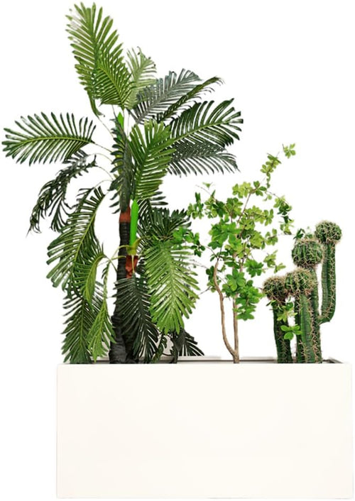 40" L x 16" W x 18" H Metal Large Rectangular Planter - Image 2