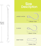 RIFNY 20 Inch Silver Chain for Hanging Plants, Small Plant Chains for Hanging - Image 3