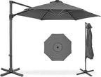 Best Choice Products 10ft Offset Cantilever Hanging Market Patio Umbrella by BestChoiceProducts