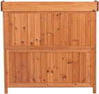 GDLF Outdoor Garden Patio Wooden Storage Cabinet Furniture Waterproof Tool Shed - Image 6