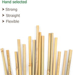 40pcs Natural Bamboo Sticks for Indoor and Outdoor Plants, 16 Inch Plant - Image 2