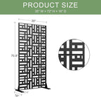 Casaphoria 72" H x 35" W Metal Privacy Screen, Outdoor Freestanding Decorative - Image 7