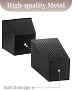 Sziqiqi Tall Planter for Indoor Outdoor: Set of 2 Large 21.6in Metal Taper - Image 9