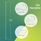 RIFNY Silver Chain for Hanging Plants, 24 Inch Small Plant Chains for Hanging - Image 4