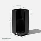 Veradek Block Series Pedestal Planter - Image 3