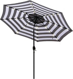 Blissun 9 ft Solar Umbrella 32 LED Lighted Patio Umbrella Table Market Umbrella by Blissun
