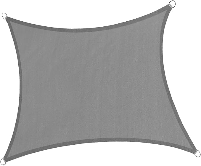 LOVE STORY 8/10/12/13/14/16/20 Rectangle Dark Grey Sun Shade Sail Canopy UV - Image 7