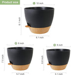 10/9/8 inch Medium Self Watering Pots, Plant Pots - Image 2