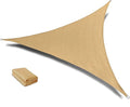 SUNLAX Sun Shade Sail 16' x 16' x 16' Sand Triangle Canopy Sail Shade Cover UV by SUNLAX