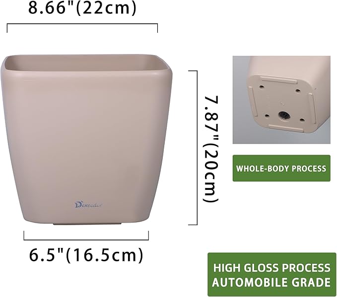 Dexceder 9x8 Self Watering Planter Indoor Outdoor, Inner Mat Design, Thickened - Image 3