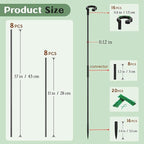Orchid Sticks 17 inch &11 inch SupKing 16Pcs Plant Stakes - Image 2