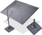 PURPLE LEAF 10' X 13' Rectangle Cantilever Umbrella by Unknown