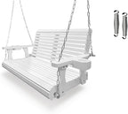 Wooden Porch Swing 2-Seater, Bench Swing by FortuneCandy