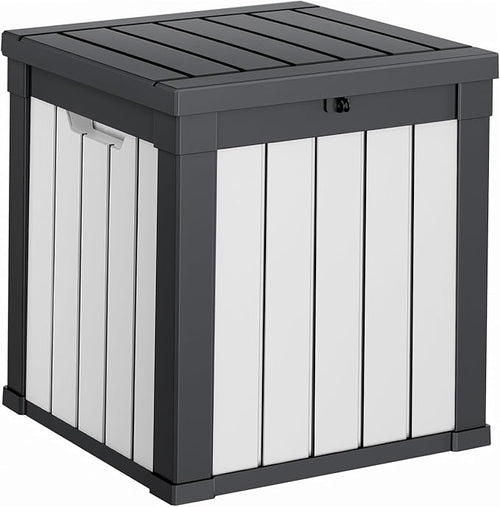 40 Gallon Resin Deck Box, Lockable Patio Outdoor Storage Box by OutdoorLivingPerfected