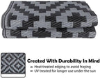 SAND MINE Waterproof Outdoor Rug 4x6 ft, Reversible Mats, Modern Area Rug - Image 4
