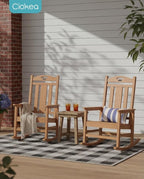 Ciokea Oversized Outdoor Rocking Chair, 380lbs Heavy-Duty Large Patio Rocker - Image 2