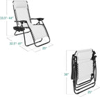 Best Choice Products Set of 2 Adjustable Steel Mesh Zero Gravity Lounge Chair - Image 2