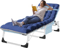 ABORON Heavy Duty Tanning Chair, Outdoor 5-Position Folding Chaise Lounge Chair by ABORON