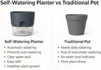 Self Watering Planter Pot with Upgraded Wick System – Modern Indoor Plant Pot - Image 7