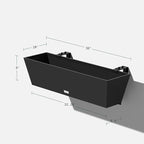 Veradek Pure Series Railing Planter - Image 2