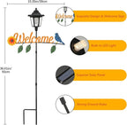 Lewondr Solar Garden Lights Hummingbird, 36.6 Inch Solar Lamp Post Light - Image 5