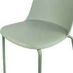 2xhome Modern Stackable Armless Dining Chair | Plastic Shell Seat - Image 8