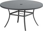 VICLLAX 53" Outdoor Round Patio Table by HOME
