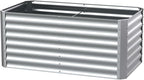 4X2X2ft Galvanized Raised Garden Bed, Outdoor Planter Box Metal Patio Kit - Image 8