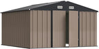 Greesum 10×10FT Outdoor Storage Shed, Metal Patio Storaged Sheds by BuynowfromGreesum