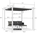 PURPLE LEAF Outdoor Retractable Pergola - Image 2