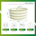 GARDMAX 2x2x1FT Galvanized Round Raised Garden Bed Kit, Metal Planter Boxes - Image 4