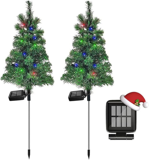 4PCS Solar Christmas Tree Garden Stake Lights Outdoor Waterproof Pathway Lights by SXXSMYWR