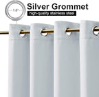 NICETOWN Greyish White Privacy Outdoor Curtain - Image 2