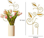 Decorative Metal Plant Trellis for Indoor Potted Plants – Leaf Shape Vine - Image 2