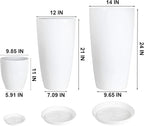24, 11 Inch Large Plastic Planters - Image 2