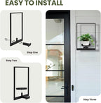 Wall Plant Holder Window Plant Shelves Set of 2, Wall Planters - Image 7