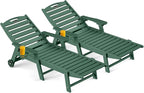 Outdoor Chaise Lounge Chair Set of 2, Patio Lounge Chairs by CIOKEA