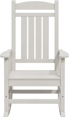 KINGYES Oversized Patio Rocking Chair Set of 2, High Density Polyethylene - Image 9