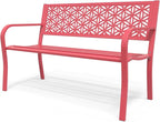 VINGLI 50" Outdoor Bench Metal by VINGLI