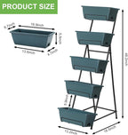 5 Tier Vertical Raised Garden Bed Planter Box, Vertical Raised Bed - Image 2