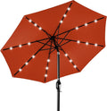 Best Choice Products 10ft Solar Polyester LED Lighted Patio Umbrella w/Tilt by BestChoiceProducts