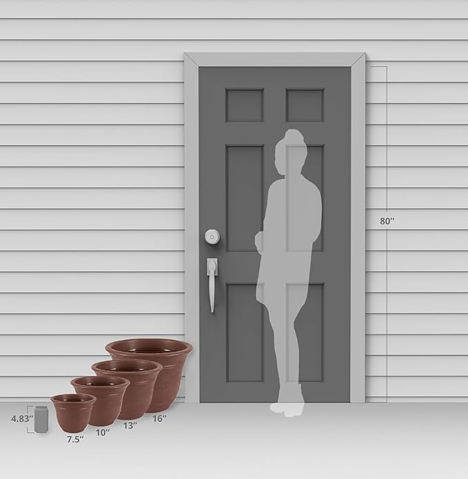 The HC Companies Sierra Round Self-Watering Pot - Image 6