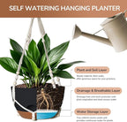 12 Inch Hanging Baskets for Plants Outdoor, Hanging Planters for Indoor Outdoor - Image 3