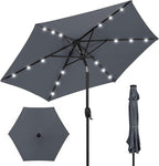 Best Choice Products 7.5ft Outdoor Solar Market Table Patio Umbrella by BestChoiceProducts