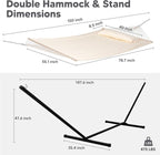 SUNCREAT Hammocks Extra Large Double Hammock - Image 4