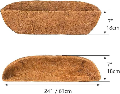 2pcs Trough Coco Liner 24 inch Wall Planter Replaceable Coco Liner - Image 2