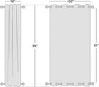 NICETOWN 2 Panels Weighted Blackout Curtains - Image 2