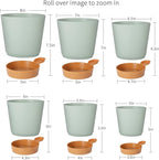 GARDIFE Plant Pots 8/7/6.5/6/5.5/5 Inch Self Watering Planters - Image 3