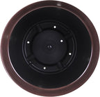 Garden Elements Indoor/Outdoor Glazed Brushed Happy Plastic Planter, Dark Brown - Image 3